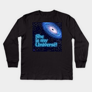 She is My Universe Kids Long Sleeve T-Shirt